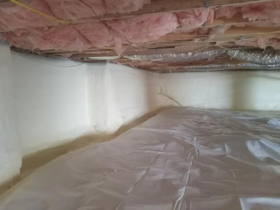 Crawl space encapsulation with closed-cell spray foam for Roof Waterproofing in Calexico